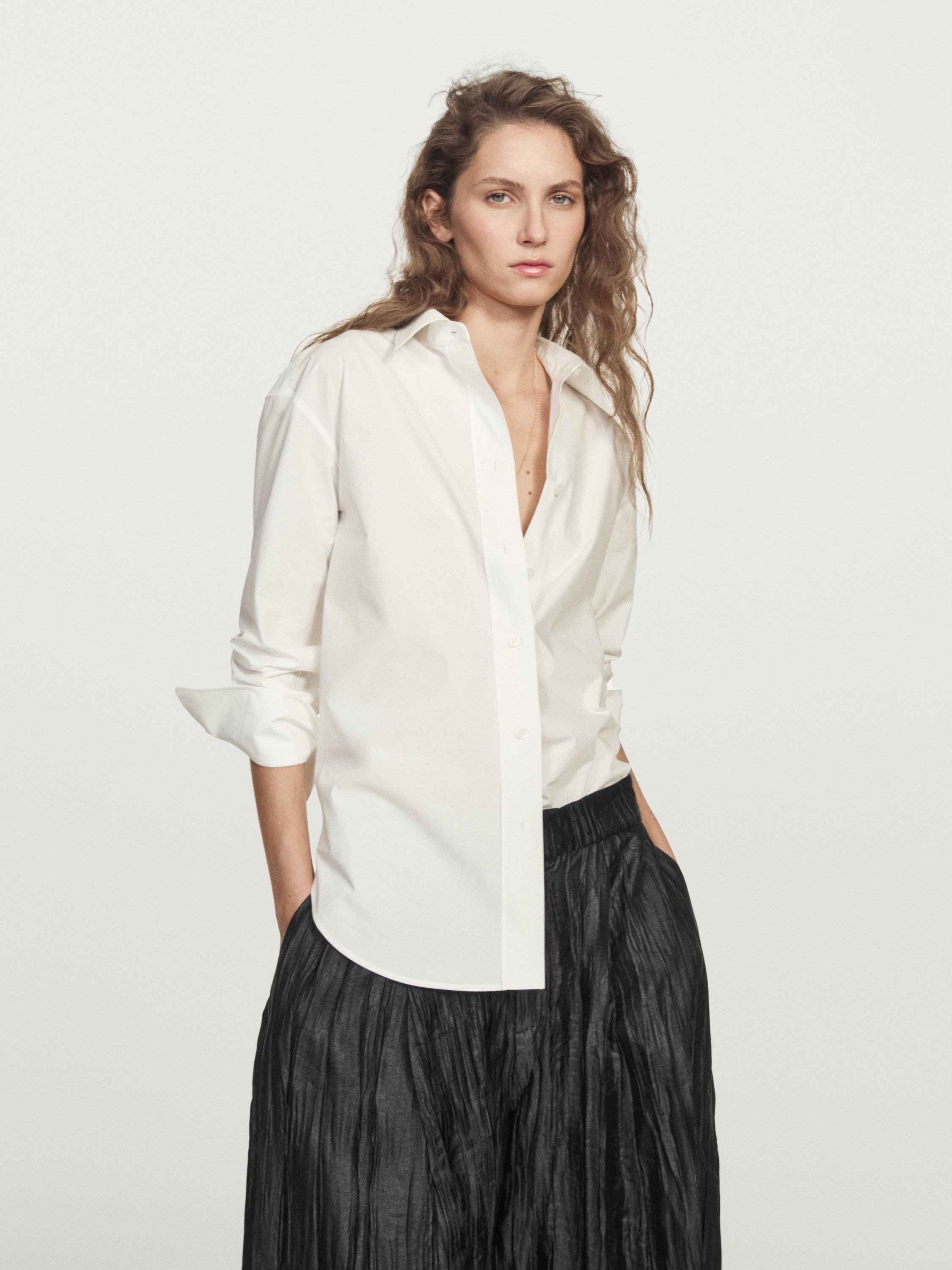 Creased pleated-effect wide-leg trousers